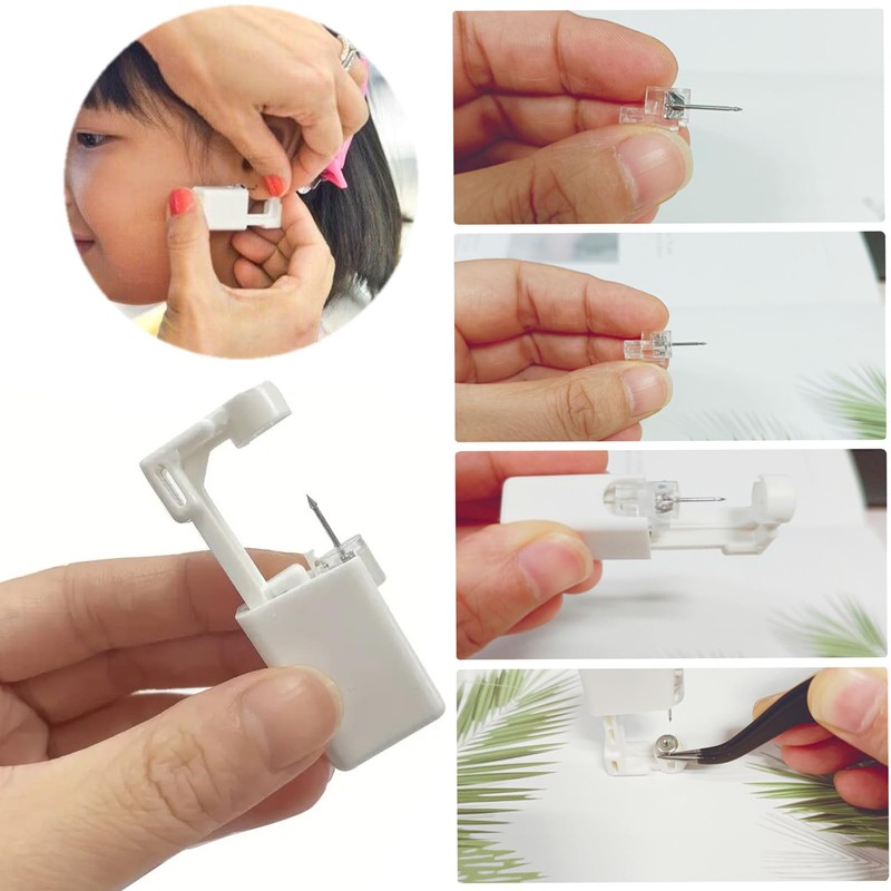 Orglace 32 Pcs Ear Piercing Kit - Disposable Ear Piercing