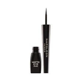 Napoleon Perdis Matte Eye Ink Liquid Eyeliner | Ultra-Precise Felt Tip, Intense Matte Black, Long-Wearing & Smudge-Proof | Ophthalmologist-Tested & Paraben-Free | (3.5ml) Black