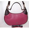 Coach CJ864 Mara Hobo Shoulder Crossbody Bag Light Raspberry Contrast