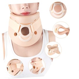 KOMBIUDA Breathable Cervical Collar Adjustable Neck Brace Neck Support Tool for and Comfort Split-type Design High Elastic for Adults