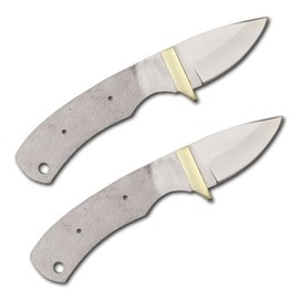 Whole Earth Supply 420 Stainless Steel Knife (420 Stainless Steel, Pair of 2.125 inch Drop Point Blades)