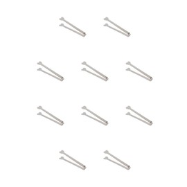 BEALIFE 10 Set of Food Tongs Stainless Steel Ice Cube Kitchen Clips Household Reusable Washable Barbecue Outdoor Restaurant Tong Type 5, Type 5 10Set