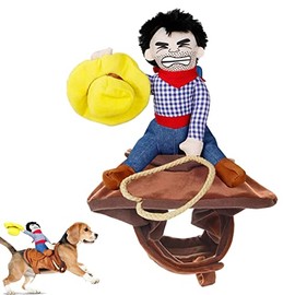 Perro equitación, Vaquero con Cierres, Traje Perro Vaquero Estilo Jinete diseño Vestido para Pugs, maltés, Jack Russell Terrier Sritob