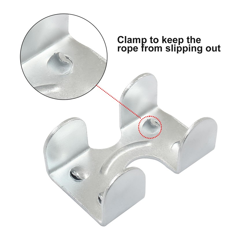 Litoexpe 8 Pcs 1/4 Inch Heavy Duty Double Rope Loop