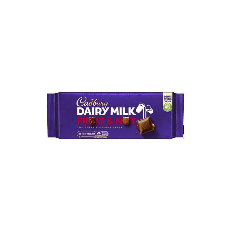 Cadbury Dairy Milk Fruit & Nut Bar, 180g