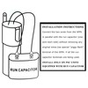 SPP6 Hard Start Capacitor Replacement 115V Thru 288VAC Hard Start