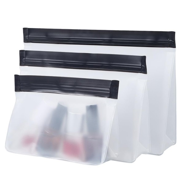 GORGECRAFT 3 Pieces 3 Sizes Transparent Make Up Bag Mini