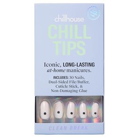 Chillhouse Chill Tips Simples | Juego de Uñas Clean Break, Press On