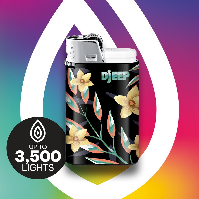DJEEP Pocket Lighters, Vibrant Collection Textured Metallic, Colorful Unique Lighters,
