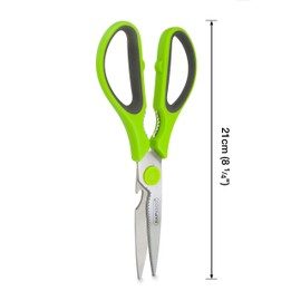 Rapesco 1598 Multi-Purpose Kitchen Scissors, Green