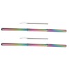 2Pcs Collapsible Metal Straw 304 Stainless Steel Drinking Travel Telescopic