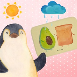 Mr. & Mrs. Panda Bath Mat Avocado + Toast - Bath Mat, Veggie, Wedding, Engagement, Bath Mat, Shower Mat, In Love, Anniversary, Couple, Bathroom Mat, Vegan, Bathroom Rug, Girlfriend