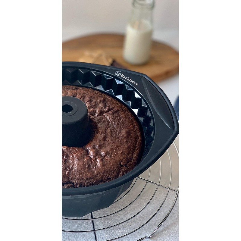 Backhaus Gugelhupfform – Antihaft Backform, Runde Bundform aus Premium Silikon