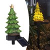 LED Christmas Lights Solar Tree Shaped Pathway Lights for Garden