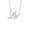 Stainless Steel Jewelry Custom Dainty Initial Name Necklace Silver for