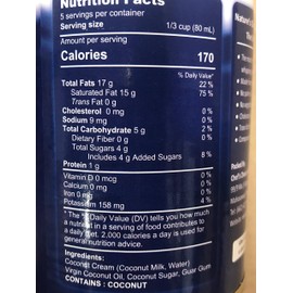 KC Commerce Nature's Charm Coconut Whipping Cream 15oz With Free Wooden Spoon (15oz pack of 3)