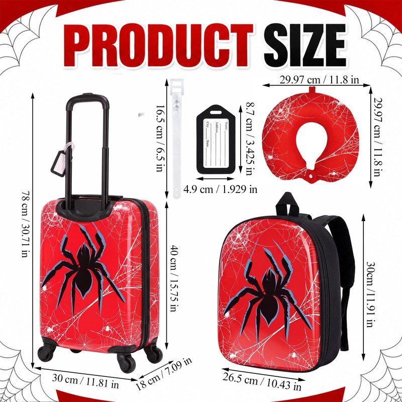 Sanwuta Luggage Sets, 4 Pack, 16 Inch Carry on Rolling