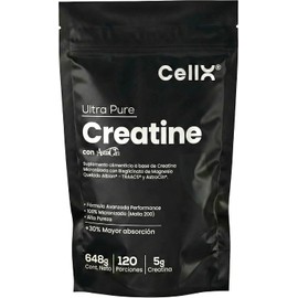 CellX Creatina Monohidratada Micronizada con Magnesio Bisglicinato TRAACS® y AstraGin® 5 g de Creatina por Porción 120 Porciones 648 g Sin Sabor