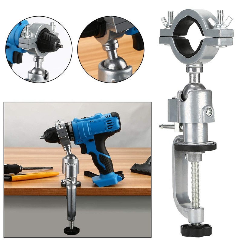 OCGIG 360 Degree Bench Clamp Vises Grinder Holder Electric Drill