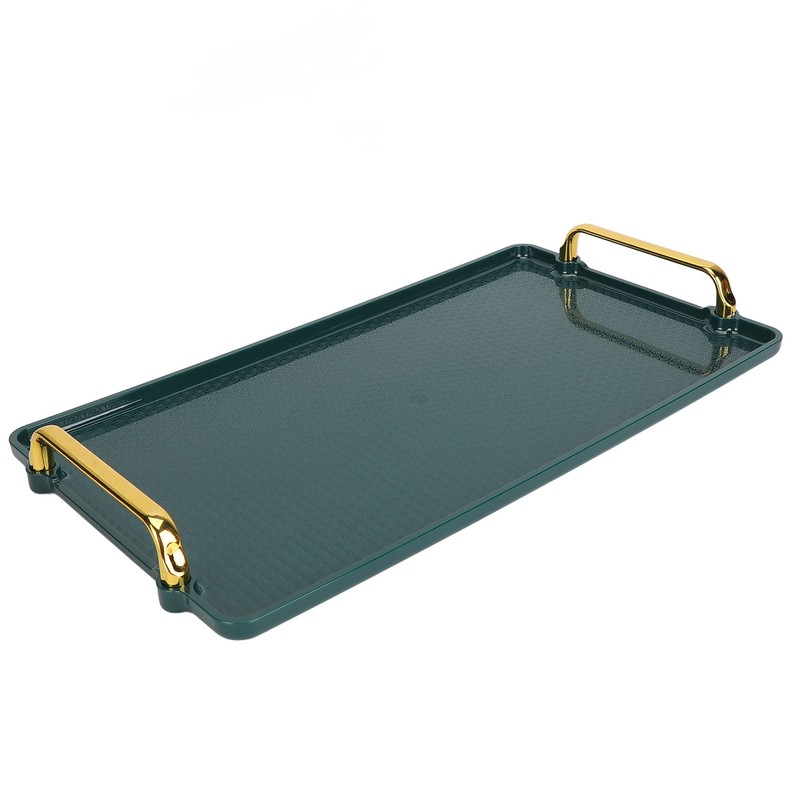 Large Handle Tray Double Ear Plastic Tray Rectangular Stable Multifunctional