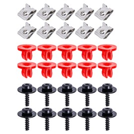10 Sets Engine Splash Shield Guard Undertray Cover Screws Bolt Nut Clip Kit, Screws Bolt Nut Clip Kit Fit for Ford Focus Fusion Escape Explorer C-Max Transit Connect Lincoln MKC
