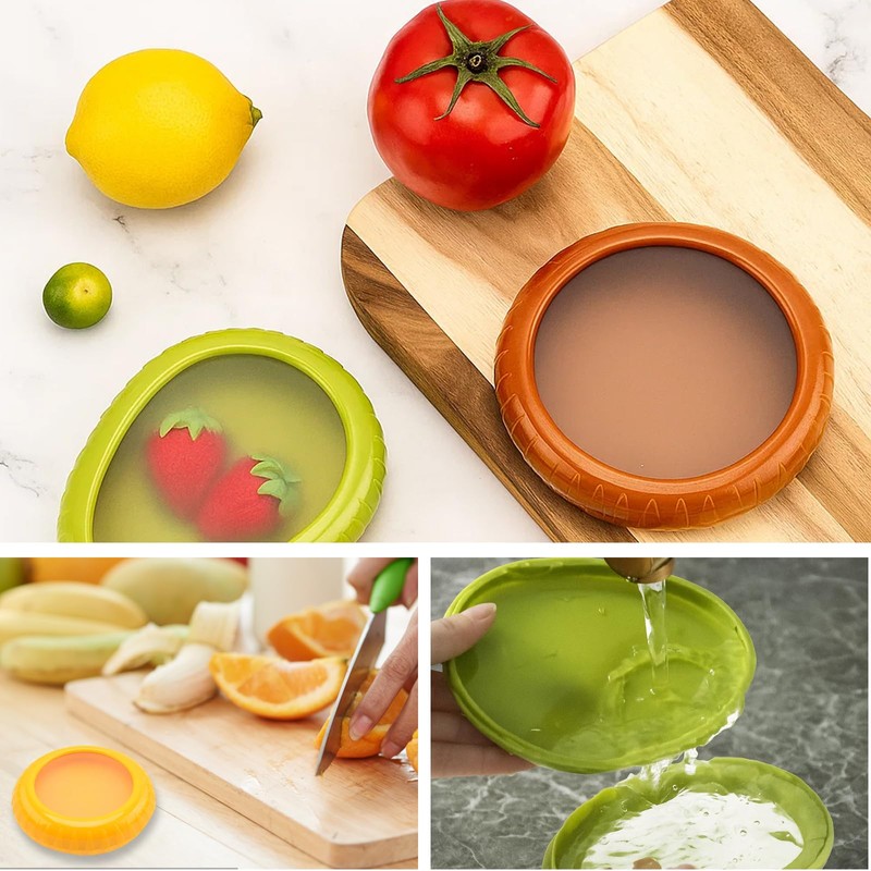 XcnPer Fresh Pods for Food, 4 PCS Avocado Storage Container
