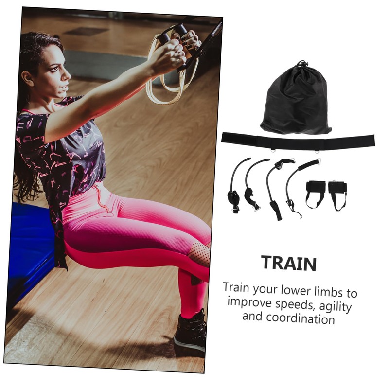 Kisangel 1set Vertical Jump Trainer Resistance Bands for Leg Strength