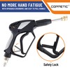 Short Pressure Washer Gun with Swivel,5000 PSI Max, 3/8" Plug
