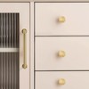 QTMMC 2 Pack Gold Cabinet Knobs Brushed Gold Knobs Doors