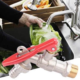 Brass 1/2 Thread Tap Lockable Tap Male Thread Tap Tap Lock Home Outdoor Garden Home Watering Tool