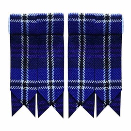 AAR Tartans Kilt Flashes with Heavy Buckle Elastic Adjusters Fit