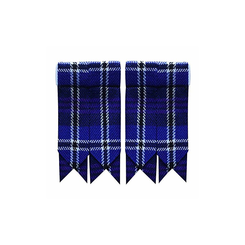 AAR Tartans Kilt Flashes with Heavy Buckle Elastic Adjusters Fit
