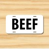 Amel BEEF Famers Ranchers Steak Ribeye Carnivore License Plate Front