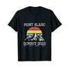 Mont Blanc Summit 2023 Hiking France Sun Hiking T-Shirt, black