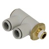 SK11 One-Touch Pipe Fitting Double Universal Elbow for 0.3 inch