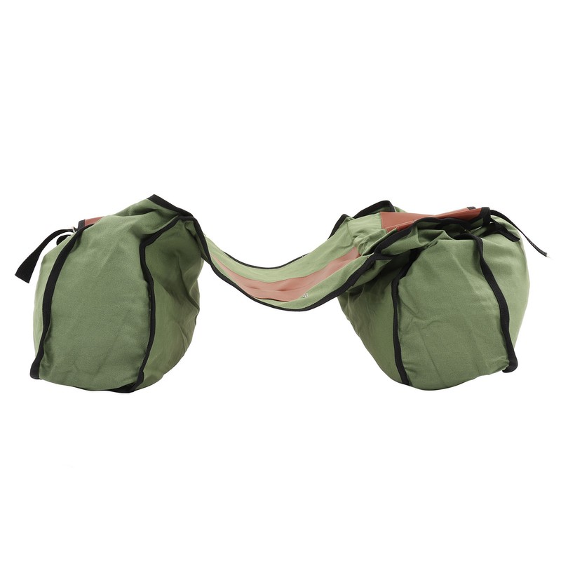 Bicycle Bike Rear Seat Carrier Bag Canvas Cycling Double Bags