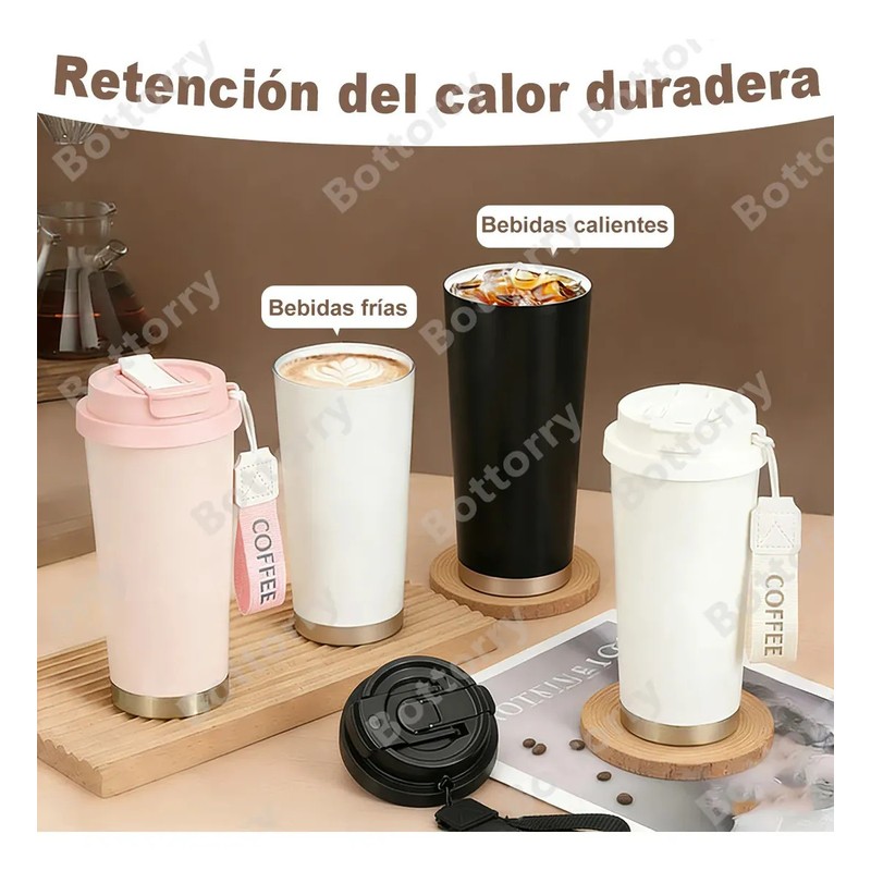 2Pcs Termo 530ml40oz para uso dual fríocaliente Termo de Café