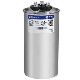 Jard 12866-70 + 7.5 uF MFD x 440 VAC Genteq Replacement Dual Capacitor Round # C47075R / 27L1099