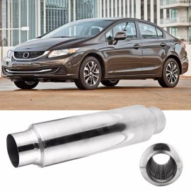 Dreamizer 2.5" In/Out 16" Exhaust Resonator Muffler Deep Tone For Honda Civic EG EH DX LX