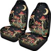 WUYOJUXA Mushroom Print Car Seat Cover Set for Front Seat