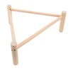 Chicken Perch Stable Triangular Wooden Chick Training Perch Toy Interactive
