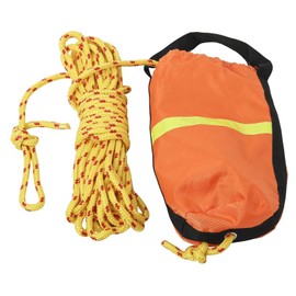 NovelBee Rescue Throw Rope Bag with 5/16 Inch x 100 Feet Braided Floating Polypropylene Line for Kayak and Boat Emergency