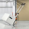 Fihuted Aluminum Dolly Cart, Folding Hand Truck Dolly w/Detachable Waterproof