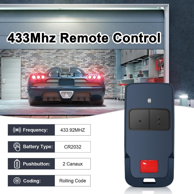 433 MHz Remote Control Transmitter for Mitto Cool C2, Mitto