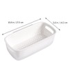 HEMOTON Rectangular Strainer, Fruit Vegetable Washing Basket, 2 in 1