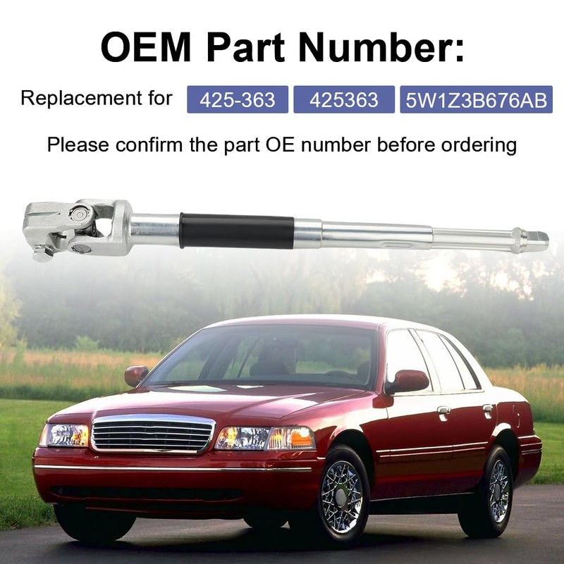 WMPHE Upper Intermediate Steering Shaft Column Compatible with 2005-2011 Ford