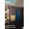 Menz Premium Door Hooks Set of 6 Black Door Hooks
