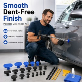 Paintless Dent Repair Kit for Minor Car Dents – Auto Body Puller Tools for Door Dings & Hail Marks