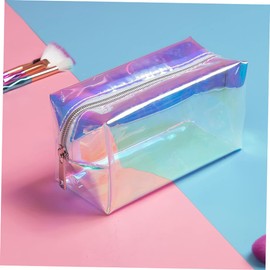 Mikinona Large Capacity Travel Makeup Bag TPU Cosmetic Organizer for Organizing Toiletries Portable for Camping Business Trips Gym Bathroom Storage