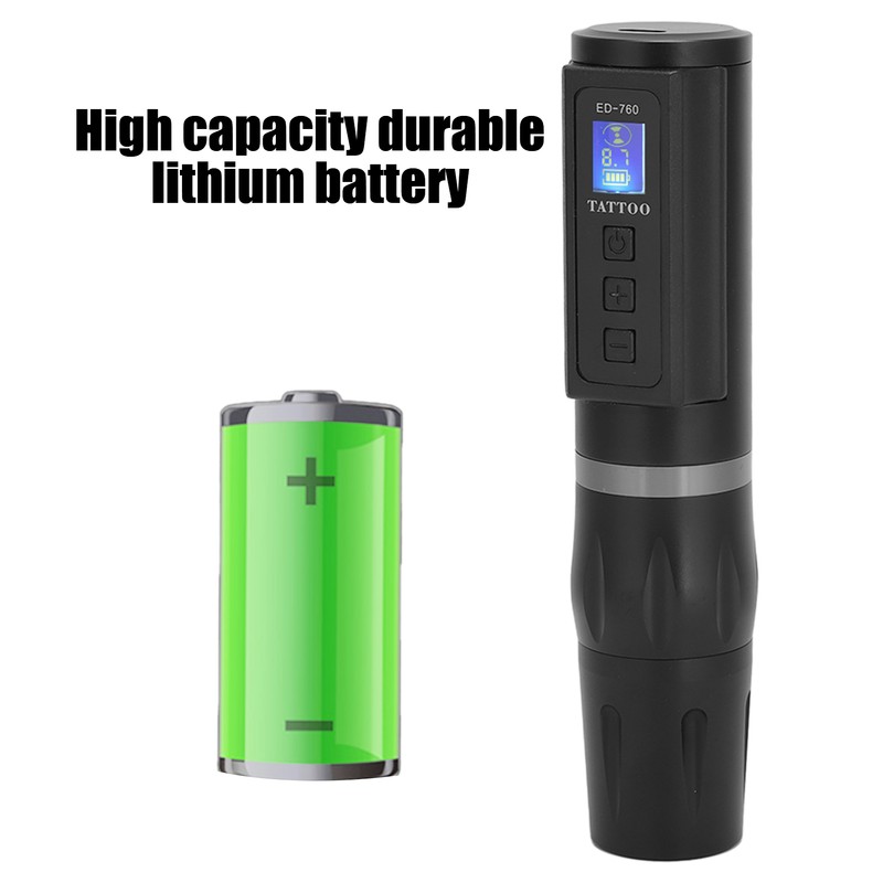 Cordless Tattoo Pen Machine Aluminum Alloy Frame Digital Display High
